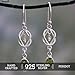 NOVICA Artisan Handcrafted Sterling Silver Dangle Earrings Balinese Leaf Theme No Stone Indonesia Tree [2.1 in L x 0.9 in W] ' Bali Bay Leaf'