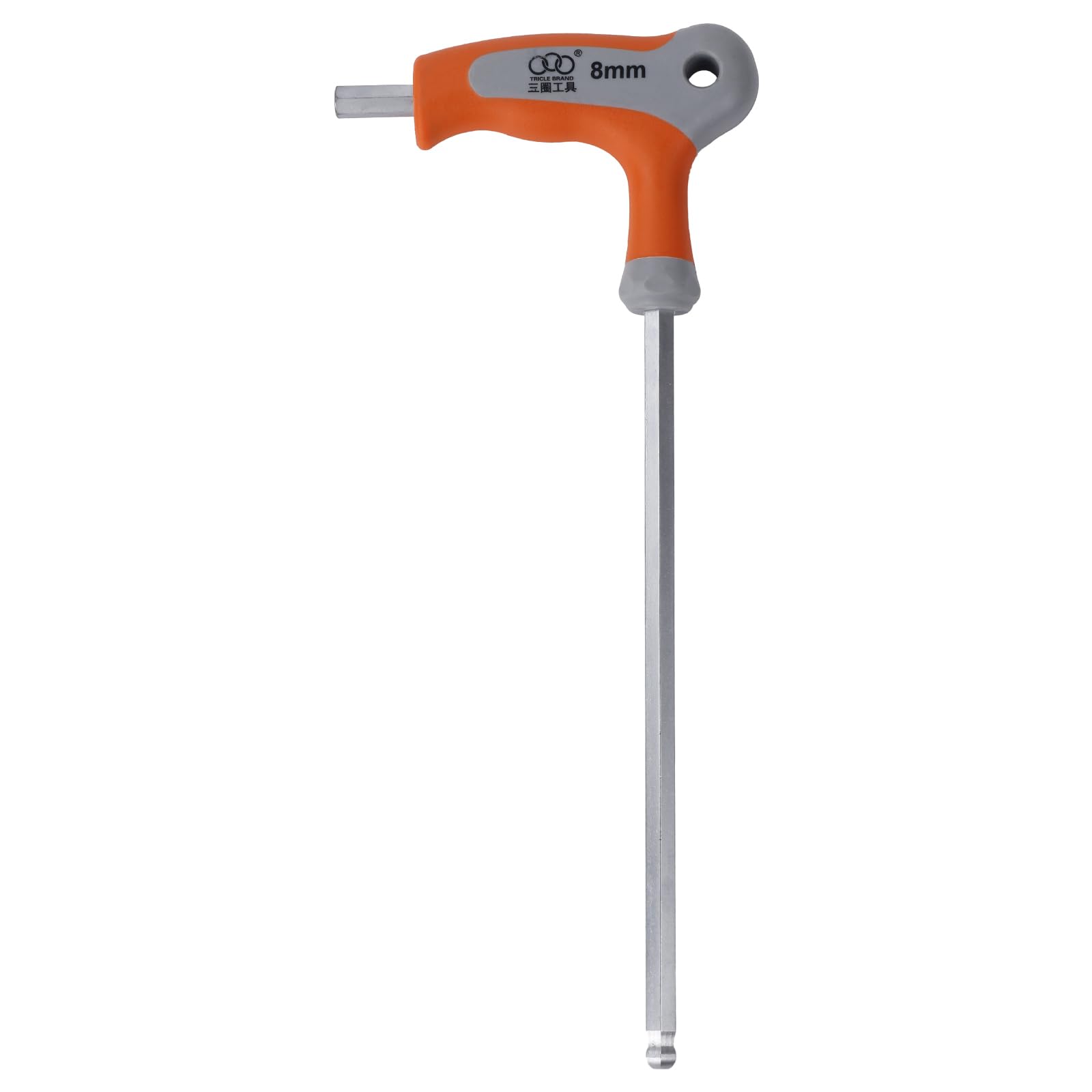 Larcele Llave Allen deLlave métrica hexagonal Llave en T con extremo de bola CR-V 2-10mm NLJBS-01 (2+2.5+3+4+5+6+8+10mm)