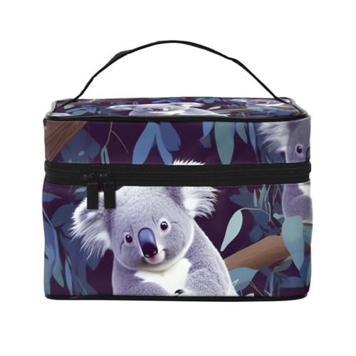 Trousse de maquillage koala étanche et grande capacité avec poignée