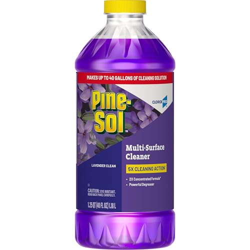 CloroxPro Pine-Sol Multi-Surface Cleaner, All Purpose Cleaner, Lavender Clean, 40 Fluid Ounces...