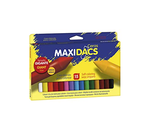 Lapices cera alpino maxidacs caja de 15 unidades colores surtidos