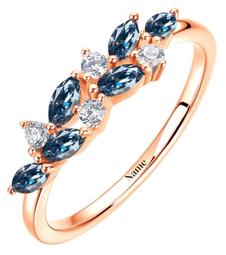 Dainty Moissanite Engagement Rings For Women, 10k/14k/18k/20k Moissanite Gold Ring, Leaf Art Deco Birthday Anniversary Unique Personalized Jewelry Gifts For Mom Wife Friends4