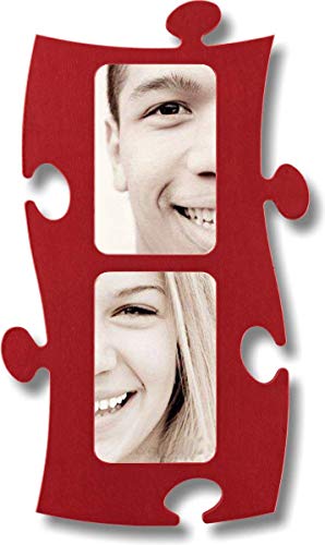 Preisvergleich Produktbild Puzzle Rahmen, 2 mal 10x15cm - rot