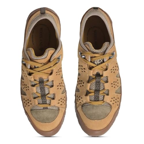 Image of Woodland Men Ddenim Casual Lace-Up Shoes