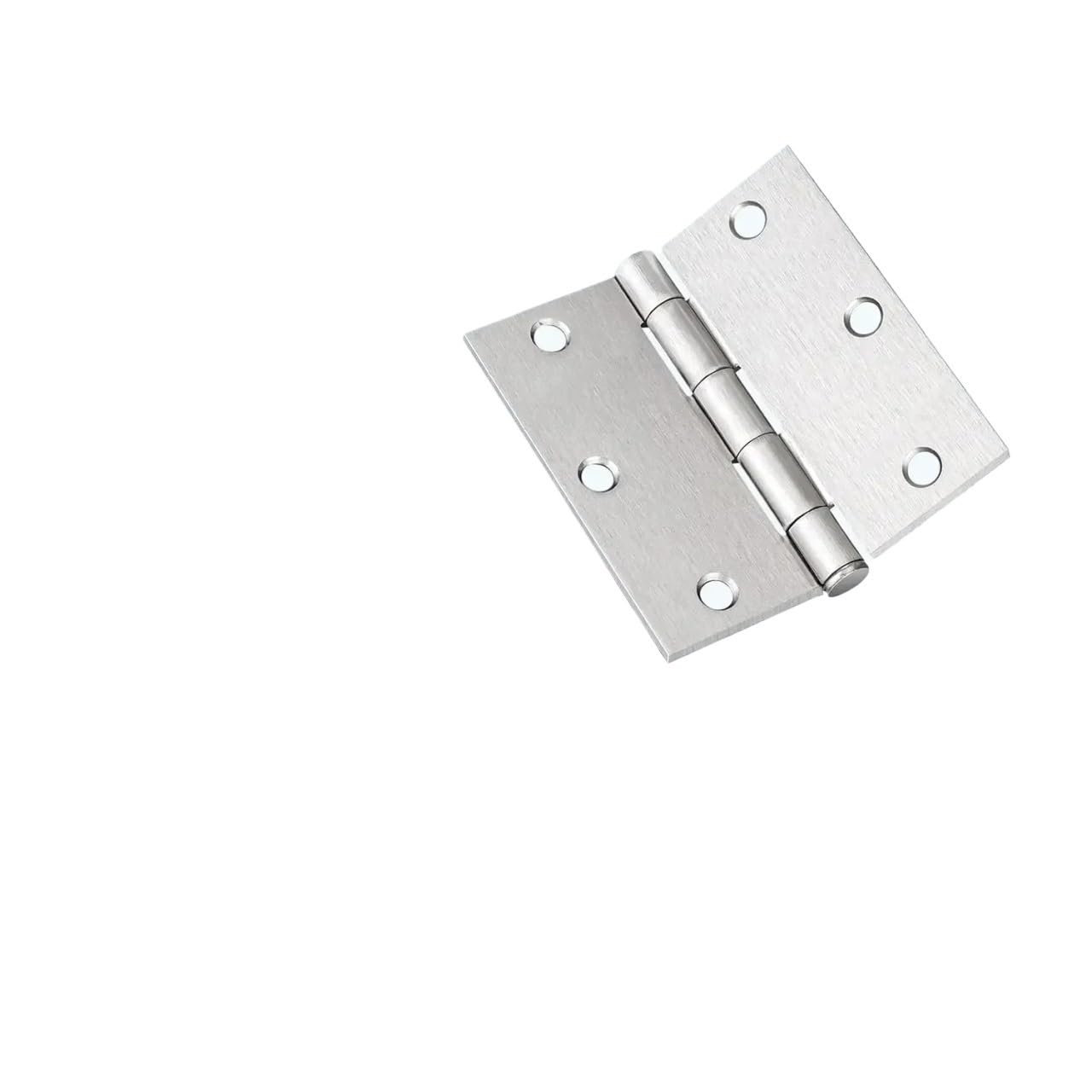 Udhsnjzg 2.5 Inch Door Hinges 1-4 Inch Stainless Steel Door Hinges Universal Furniture Drawer Cabinet Fitting Hinge Home Doors Hardware Accessories(,10Pcs)