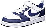 Nike Boy's Court Borough Low 2 (Little Kid) White/Blue Void/Signal Blue 11 Little Kid M