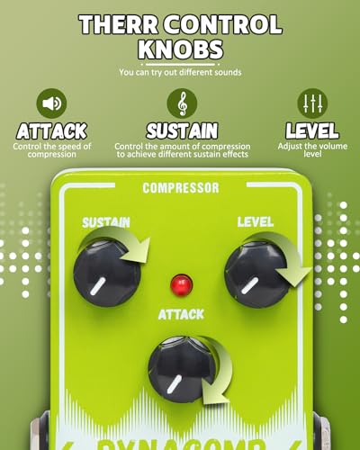 Strich DYNACOMP Compressor Guitar Pedal thumb #2