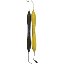 Dental Silicone Composite Placement Instruments, Black and Yellow, Set of 2