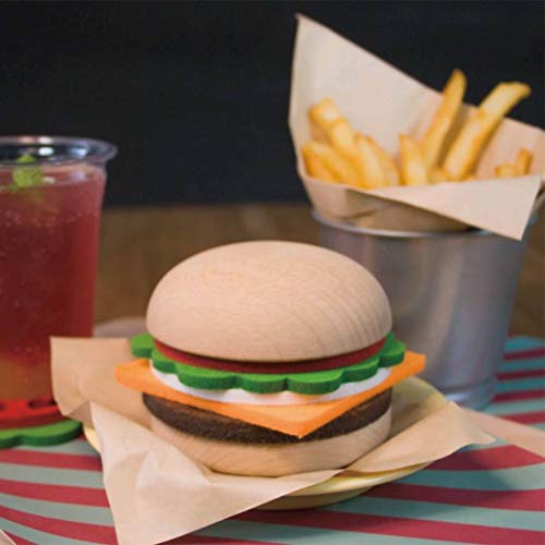 Beyond123 CP8082 Burger Coaster Set, Large, Multi