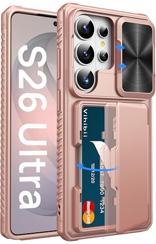 Coque silicone Samsung S26 Ultra contre les chutes avec compartiment carte et clapet