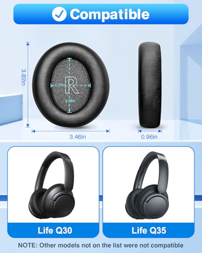 Link Dream Ear Pads para Anker Soundcore Life Q30/35 miniatura 2
