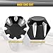 Sresk Rear Axle Nut Cover Caps for Spyder RT Parts, Pair Aluminum Axle Caps Fit for Cam-Am Spyder 2008-Later RT, F3, GS/RS, ST All Models Accessories (Black)