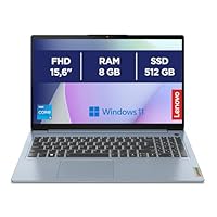 Lenovo IdeaPad 3 Notebook 15,6”, FHD (1920x1080), Intel Core i5-1235U, RAM 8 GB, 512 GB SSD,...