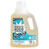 Molly's Suds Liquid Laundry Detergent | Clean Laundry Detergent Soap for Sensitive Skin | 2x Concentrated, High Efficiency (HE) | Peppermint - 100 Loads