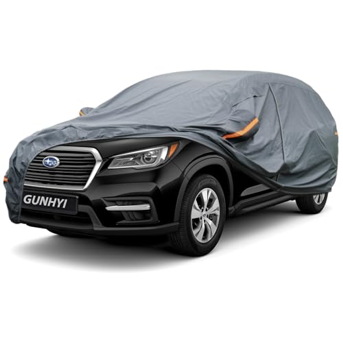Image of GUNHYI Premium Car Cover Custom Fit Subaru Ascent, 16 Layers Heavy Duty Car Cover Waterproof All Weather with Zipper Door for Sun Rain Snow Dust Uv Protection