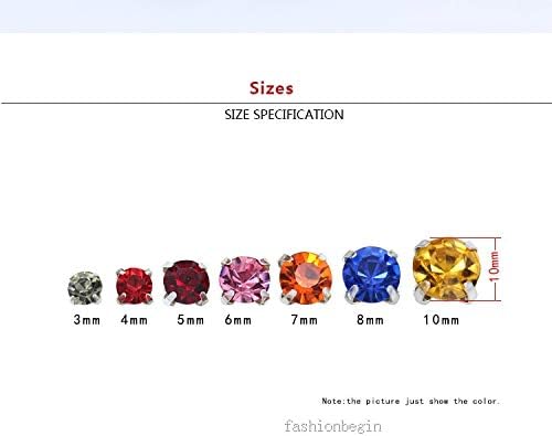 Calvas 4mm 5mm 6mm 7mm 8mm White Opal Sew on Cut Glass Czech Crystal Flat Back Rhinestones Jewels Silver Setting Montees 4 Holes Beads - (Item Diameter: 144pcs 6mm)