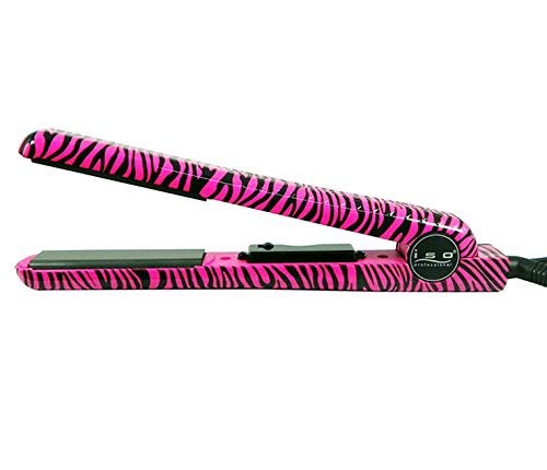 Iso Beauty Spectrum Pro Limited Animal 1.25 Inch Ceramic Plates Hair Straightener Flat Iron (Pink Zebra) Iso Beauty Spectrum Pro Limited Animal 1.25 Inch Ceramic Plates Hair Straightener Flat Iron (Pink Zebra)