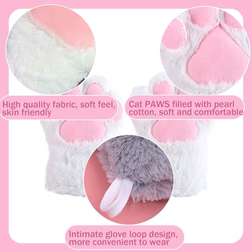Guantes de patas peludas cómodos que cuidan tu piel en cada cosplay 6