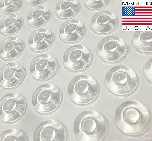 Sound Dampening Cabinet Door Bumpers - Made in USA - Clear Soft Close