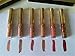 Kylie jenner birthday edition - 6PCS women long lasting lip gloss beauty Ggaze matte liquid lipstick makeup tool set(Gold)