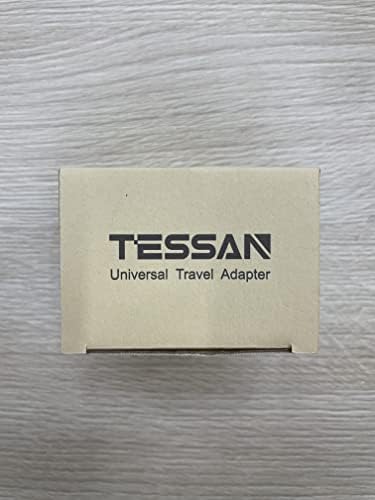 TESSAN Uniwersalny Adapter Wtyczki, Uniwersalny Adapter Wtyczki Podróżnej z 2 USB i 2 USB C, Uniwersalny Adapter do UE, Wielkiej Brytanii, Ameryki, Kanady, Australii, Uniwersalny Adapter Wtyczki