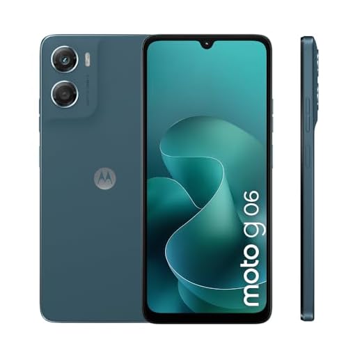 Motorola Moto g06 Smartphone (Kratzfestes 6,88"-HD+-Display Dank Corning Gorilla Glass 3, wasserabweisend, 50-MP-Kamera, 4/256 GB, 5100 mAh, TurboPower-Aufladen) Pantone Tapestry, inkl. Schutzcover