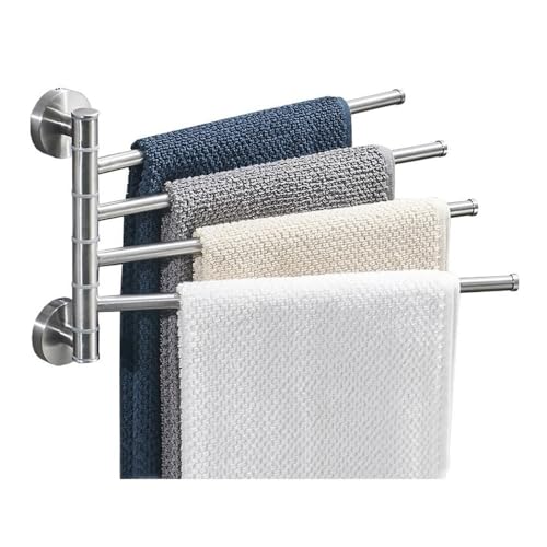 Estanterías para ducha que ahorran espacio en baños pequeños con toallero de pared 2