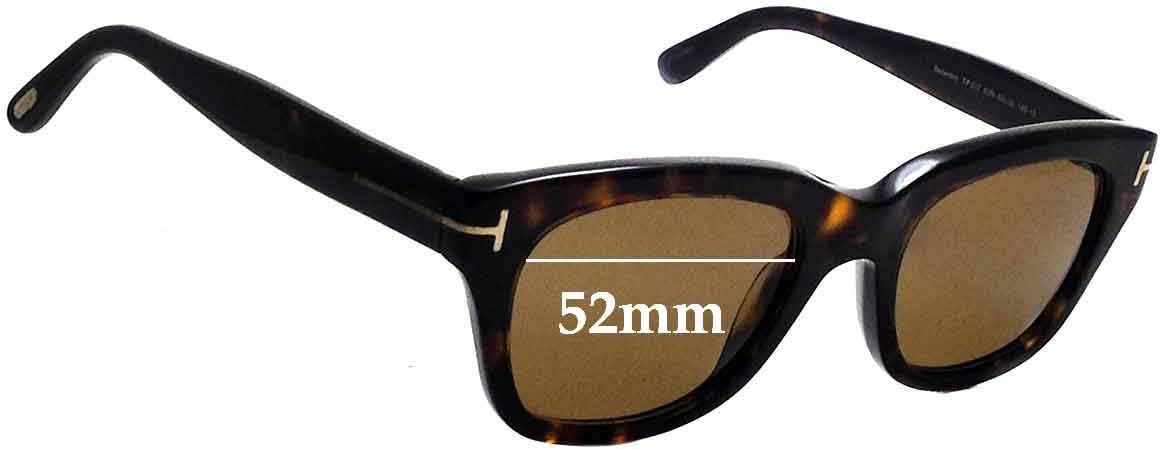 Sunglass Fix Replacement Sunglass Lenses Compatible for Tom Ford Snowdon TF237 52mm (Non-Polarized Diamond French Blue Gradient Pair-SFx Diamond)