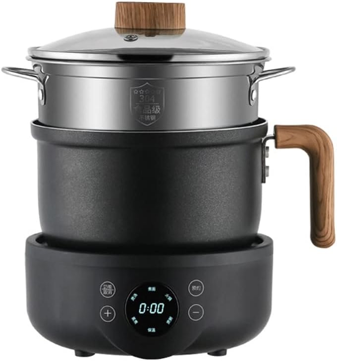 Olla Eléctrica Multifunción 110V/220V Sartén Antiadherente 1.8L