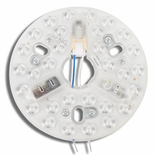 5.3 Inch Ceiling Fan LED Light Engine Replacement for Flush Mount, 15W 3CCT 3000K 4200K 6500K 3 Color Temperature Adjustable, Round LED Ceiling Fan Retrofit Kit