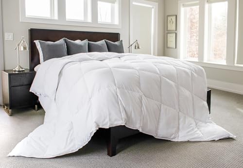 Image of Gray Eagle Oversized King Comforter - Lightweight Down Alternative Duvet Insert, Spring Summer Bedding for Hot Sleepers, Soft Breathable Fluffy Cooling Comforter King Size with Corner Tabs, 120x98