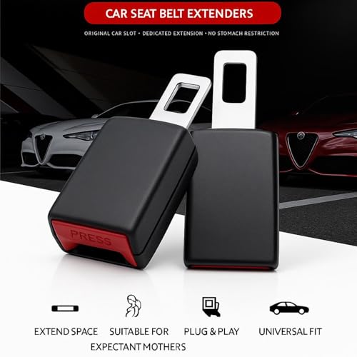 2Stück Autozubehör, Autozubehör Innenraum,Kompatibel mit 95% aller, AutosLimousine, SUV, MPV(Schwarz) (Schwarz und Rot)