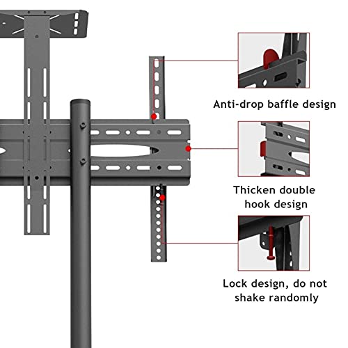 Soporte universal tv rodante y basculante para 32-75 pulgadas miniatura 7