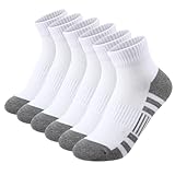 Halinuia 6 Paar Sneaker Socken Herren Baumwolle Sportsocken Kurz Laufsocken mit Atmungsaktives Mesh Antirutsch Knöchel Kurze 39-44
