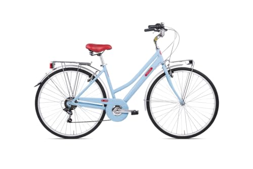 Letoule LaFolie – Bicicleta de ciudad de 28 pulgadas, 6 velocidades, de aleación, color azul cielo, talla 46