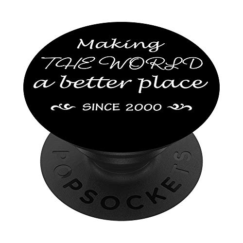 20 Year Old Girl Boy 20th Birthday Gift Vintage Born In 2000 PopSockets PopGrip Intercambiable