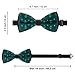 BoomDragon Mens Boys Fashion Christmas Jesus Nativity Scene Green Pre-Tied Bow Tie, Adjustable Neck Band Creative Bow Ties for Party, Banquet, Graduation