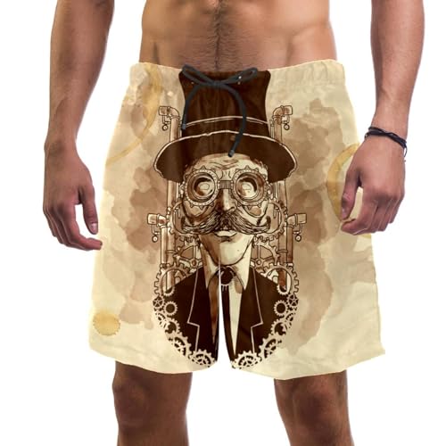 Swim shorts homme steampunk maillot de bain léger et fluide