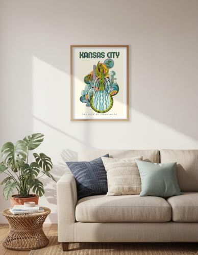 Affiche Kansas City David Klein pour mur vide déco rétro