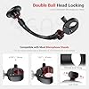 Mic Stand Phone Holder,11"Magnetic Phone Mount with Removable Gooseneck & Locking Angle,Flexible Microphone Music Stand Phone Holder Clip for iPhone 17 16 15 14 13 Pro Max,Mag-Safe Case & All Phones #3