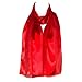 Hat To Socks Plain Elegant Chiffon Satin Scarf (Red)