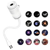 Galaxy Projector Night Light with 13 Films, 2-in-1 Ocean HD Smart Projector