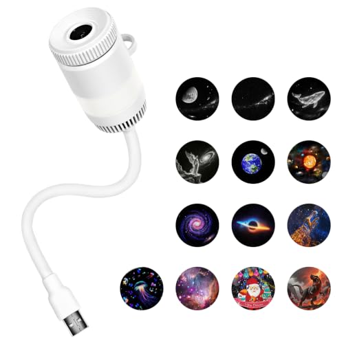 Image of Galaxy Projector Night Light with 13 Films, 2-in-1 Ocean HD Smart Projector