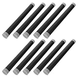 SOPOTUTU 10 Schwarze Versandhülsen mit Deckel Kunststoff Zylinder 300mm Lichtundurchlässig für Poster Baupläne und Kunstdrucke Aufbewahrung und Transport