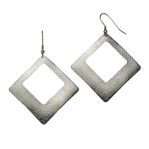 Preisvergleich Produktbild ZEEme Stainless Steel Damen-Ohrhaken Struktur 389030032
