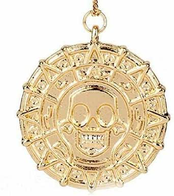 Collana Pirata Con Bussola Decorativa E Moneta Azteca - Accessorio Costume Caraibi