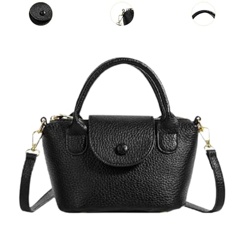 Women Crossbody Shoulder Bag Leather Simple Versatile and Popular Fashionable Black3
