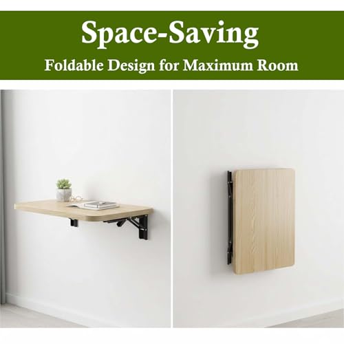 Table pliante murale 70x30 cm robuste et gain de place pour optimiser vos petits espaces
