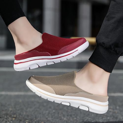 Women's Backless Walking Sneakers Summer Slip-on Mule Shoes Closed Toe Slip On Mesh Breathable Slippers Comfort Lightweight Casual Soft Soles Shoes Going Out Sports Outdoor Trendy Footwear2