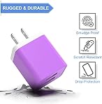 6Pack USB Wall Charger, ZCSSQZ 2.4A Dual USB Port Cube Power Plug Adapter Fast Phone Charger Block Charging Box Brick for iPhone 17/17 Pro/17 Pro Max/16, Samsung Galaxy, Pixel, LG, Android-Colorful